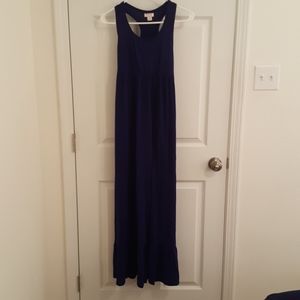 Violet blue racerback empire waist maxi dress